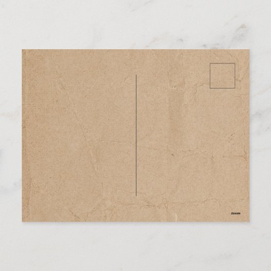 ヴィンテージクリスマスギフトホリデーホリーベリークラフト シーズンポストカード (裏面)