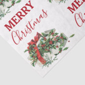 ヴィンテージクリスマスギフトホリデーホリーベリー 薄葉紙 (詳細)