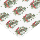 ヴィンテージクリスマスギフトホリデー ショートテーブルランナー (コーナー)