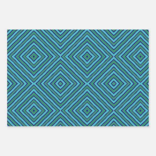 ヴィンテージクリスマスギフトボックス金ゴールドグリッター女 ラッピングペーパーシート (正面3)