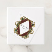 ヴィンテージクリスマスギルデッドグランジハーレクイン フェイバータグ (インサイチュ)