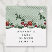 ヴィンテージクリスマスギルデッドグランジハーレクイン フェイバータグ (裏面)