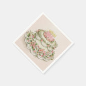 ヴィンテージクリスマスクイーンオブケーキナプキンス スタンダードカクテルナプキン (角)