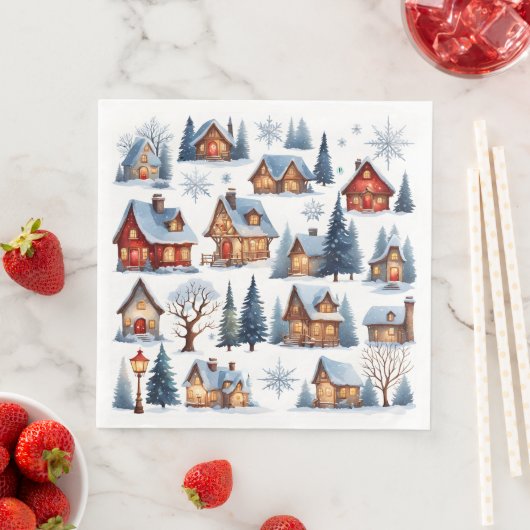 ヴィンテージクリスマスクオリティントスモールタウンヴィレッジ (インサイチュ)