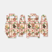 ヴィンテージクリスマスクッキープレイドカントリースタイル フェイバーボックス (折り畳みなし)