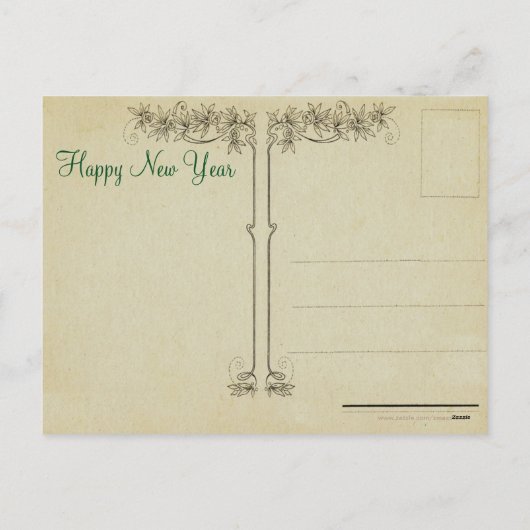 ヴィンテージクリスマスクランパスポストカード シーズンポストカード (裏面)