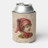 ヴィンテージクリスマスクーラーボックス 缶クーラー (缶裏面)