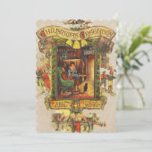 ヴィンテージクリスマスグリーツフラットフォトカード シーズンカード (スタンド正面)