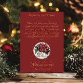 ヴィンテージクリスマスグリーティングとフェスティバルストッキング 招待状