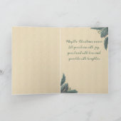 ヴィンテージクリスマスグリーティングアンティーククリスマスバード シーズンカード (内部)