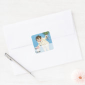 ヴィンテージクリスマスグリーティングギフトラベル スクエアシール (封筒)