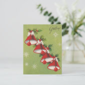 ヴィンテージクリスマスグリーティングベル シーズンカード (スタンド正面)