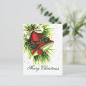 ヴィンテージクリスマスグリーティングポストカード シーズンポストカード (スタンド正面)