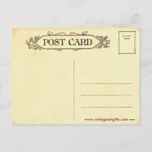 ヴィンテージクリスマスグリーティングポストカード シーズンポストカード (裏面)