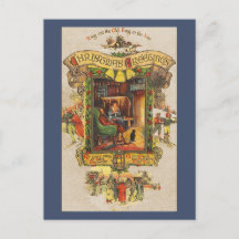 ヴィンテージクリスマスグリーティングポストカード