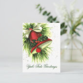 ヴィンテージクリスマスグリーティングポストカード シーズンポストカード (スタンド正面)