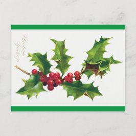 ヴィンテージクリスマスグリーティングポストカード(1906) ポストカード