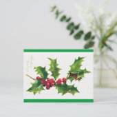 ヴィンテージクリスマスグリーティングポストカード(1906) ポストカード (スタンド正面)