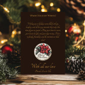 ヴィンテージクリスマスグリーティング出生シーンカード 招待状