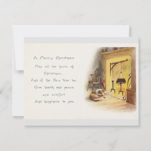 ヴィンテージクリスマスグリーティング カード (正面)