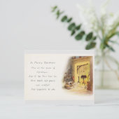 ヴィンテージクリスマスグリーティング カード (スタンド正面)