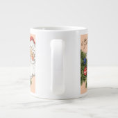 ヴィンテージクリスマスグリーティング！ ホリデーシーズン ジャンボコーヒーマグカップ (裏面)