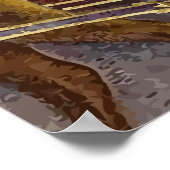 ヴィンテージクリスマスグリーティング ポスター (角)