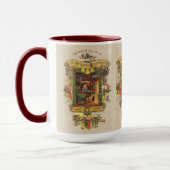 ヴィンテージクリスマスグリーティング マグカップ (左)