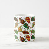 ヴィンテージクリスマスグレアペイズリー コーヒーマグカップ (中央)