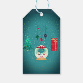 ヴィンテージクリスマスグローブ ギフトタグ (正面)