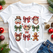 ヴィンテージクリスマスコケットボーズトインデナーホリデイ トライブレンドTシャツ