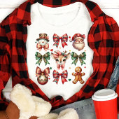 ヴィンテージクリスマスコケットボーズトインデナーホリデイ トライブレンドTシャツ