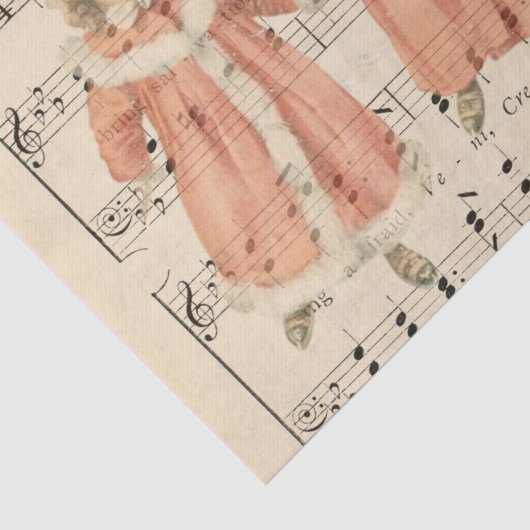 ヴィンテージクリスマスコスチュームミュージックシートの切り離し 薄葉紙 (詳細)