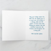 ヴィンテージクリスマスコテージ切手 カード (内部)