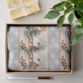 ヴィンテージクリスマスコテージ切手 薄葉紙 (ギフト)