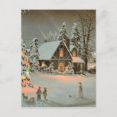 ヴィンテージクリスマスコテージ シーズンポストカード (正面)
