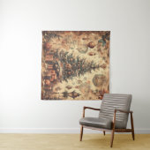 ヴィンテージクリスマスコラージタペストリー タペストリー (インサイチュ(横))