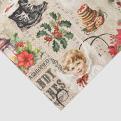 ヴィンテージクリスマスコラージュのデカップージ 薄葉紙 (詳細)