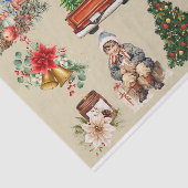 ヴィンテージクリスマスコラージュ金ゴールド 薄葉紙 (詳細)