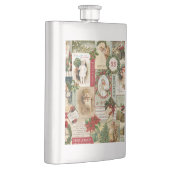 ヴィンテージクリスマスコラージュ フラスク (右)