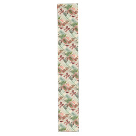 ヴィンテージクリスマスコラージュ ロングテーブルランナー