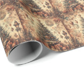 ヴィンテージクリスマスコラージラッピング紙 ラッピングペーパー (ロールコーナー)