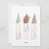 ヴィンテージクリスマスコーヒー小油絵 シーズンカード (裏面)