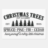 ヴィンテージクリスマスサイン切り離し ラッピングペーパーシート (正面2)