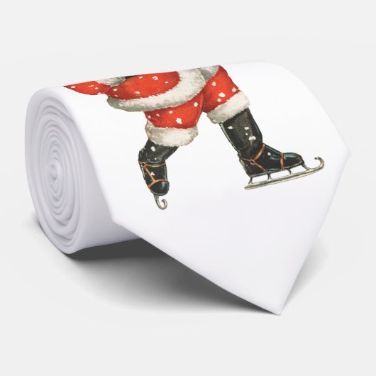 ヴィンテージクリスマスサビクトリアンンタクラウスアイススケーター ネクタイ (ロール)