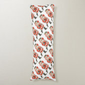 ヴィンテージクリスマスサビクトリアンンタクラウスアイススケーター ボディピロー (正面縦)