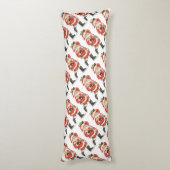 ヴィンテージクリスマスサビクトリアンンタクラウスアイススケーター ボディピロー (裏面 (縦))