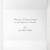 ヴィンテージクリスマスサビクトリアンンタクロース 三つ折りクリスマスカード (内部中)