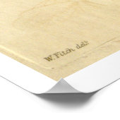 ヴィンテージクリスマスサボテンのポスター ポスター (角)