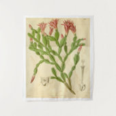 ヴィンテージクリスマスサボテンタペストリー タペストリー (正面)